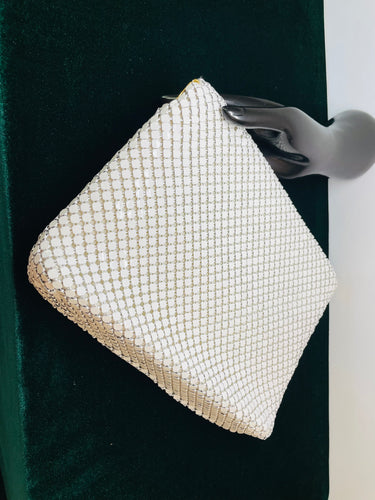 White Mesh Envelope Purse